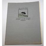 A RARE CUALA PRESS PORTFOLIO, 
with four loose sheets, containing price lists,