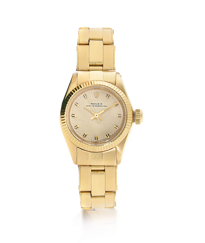 ROLEX OYSTER PERPETUAL REF. 6619 DEL 1969 CA. C. 18K yellow gold with screwed case back and crown,