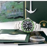 ROLEX OYSTER PERPETUAL DATE SUBMARINER, REF. 16610 "FAT FOUR" DEL 2004.  C. stainless steel with