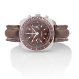 BREITLING SPRINT CRONOGRAFO ANNI '70. C. polymer with round buttons, brown bezel with pulsometre