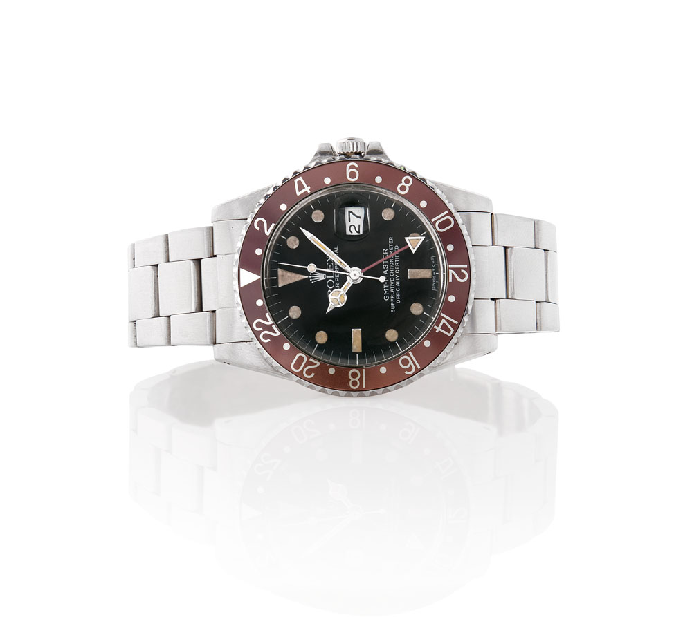 ROLEX OYSTER PERPETUAL GMT-MASTER REF. 16750 DEL 1983/84 CA.  C. stainless steel with screwed case