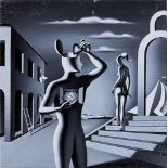 KOSTABI MARK b. 1960  The switcheroo, 2009 olio su tela cm. 30x30, firma e anno in basso a destra,