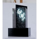 FEDI FERNANDA b. 1940  Scultura luminosa, 1986 plexiglass, neon e acrilico cm. 55x30x25 (composta da
