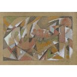 KOZLINSKY VLADIMIR b. 1891 d. 1967 Composizione, 1923 tecnica mista su cartone cm. 18,5x28,5;