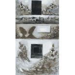 PEVERELLI CESARE b. 1922 d. 2000 Immagine, 1992 olio su tavola cm. 28,5x16, firma e anno in basso