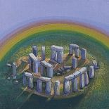 PICKING JOHN b. 1939  Stone circle, 2002 olio su tela cm. 30x30, firma, titolo, anno e archivio n°