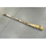 AN AUSTRALIAN PAINTED WOOD DIGERIDOO