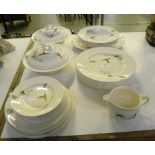 A ROYAL DOULTON EARTHENWARE THE COPPICE PATTERN DINNER SERVICE