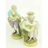 A PAIR OF MEISSEN FIGURES, LATE 19TH C