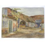 ENGLISH SCHOOL, 19TH CENTURY - VIEW OF GRENWICH, WATERCOLOUR, UNFRAMED AND TWO OTHER UNFRAMED