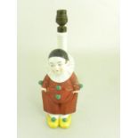 A SITZENDORF CLOWN FIGURAL LAMP