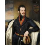 CIRCLE OF FREDERICK RICHARD SAY  PORTRAIT OF SIR MARTIN HYDE CRAWLEY-BOEVEY, 4TH BT  three quarter