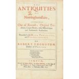 THOROTON (ROBERT) THE ANTIQUITIES OF NOTTINGHAMSHIRE EXTRACTED OUT OF RECORDS ORIGINAL EVIDENCES