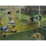 † HARRY FREDERICK DARKING (1911-1999) BRILLIANT SAVE  signed and dated '79, pastel, 46 x 61.5cm++