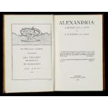 FORSTER (E M) ALEXANDRIA: A HISTORY AND A GUIDE  illustrations, several folding including maps and