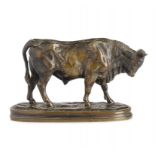 A FRENCH BRONZE SCULPTURE OF A BULL CAST FROM A MODEL BY ISIDORE-JULES BONHEUR, LATE 19TH C rich
