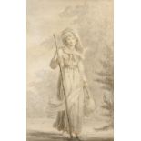 LADY DIANA BEAUCLERK (1734-1808) A YOUNG LADY IN THE GUISE OF AN ITINERANT; A COMPANION  two, one