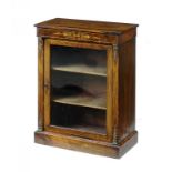 A VICTORIAN INLAID WALNUT MINIATURE PIER CABINET, C1870   with gilt brass mounts, 66.5; 27 x 51.