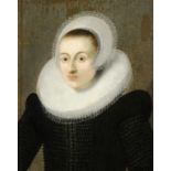 CIRCLE OF PAULUS MOREELSE  PORTRAIT OF A LADY TRADITIONALLY IDENTIFIED AS SARAH BASSHOPE  bust