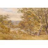 WILLIAM WILDE (1826-1901) BOLTON ABBEY  signed, watercolour, 32 x 47.5cm  ++Slight overall fading