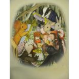 MARY BROOKS THE FAIRY, AN ILLUSTRATION, SIGNED WATERCOLOUR AND TWO OTHER CHILDREN'S BOOK