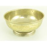 A CANADIAN SILVER BOWL, CIRCA 1960, 18 OZS 10 DWTS