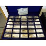 A SET OF THIRTY PROOF SILVER INGOTS STRUCK BY THE BIRMINGHAM MINT TO COMMEMORATE 150 YEARS OF