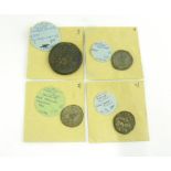 FOUR ROMAN COINS, COMPRISING KINGS OF EGYPT, PTOLEMY III, AE.35 HEMIDRACHM, POSTUMUS AR. ANT.,