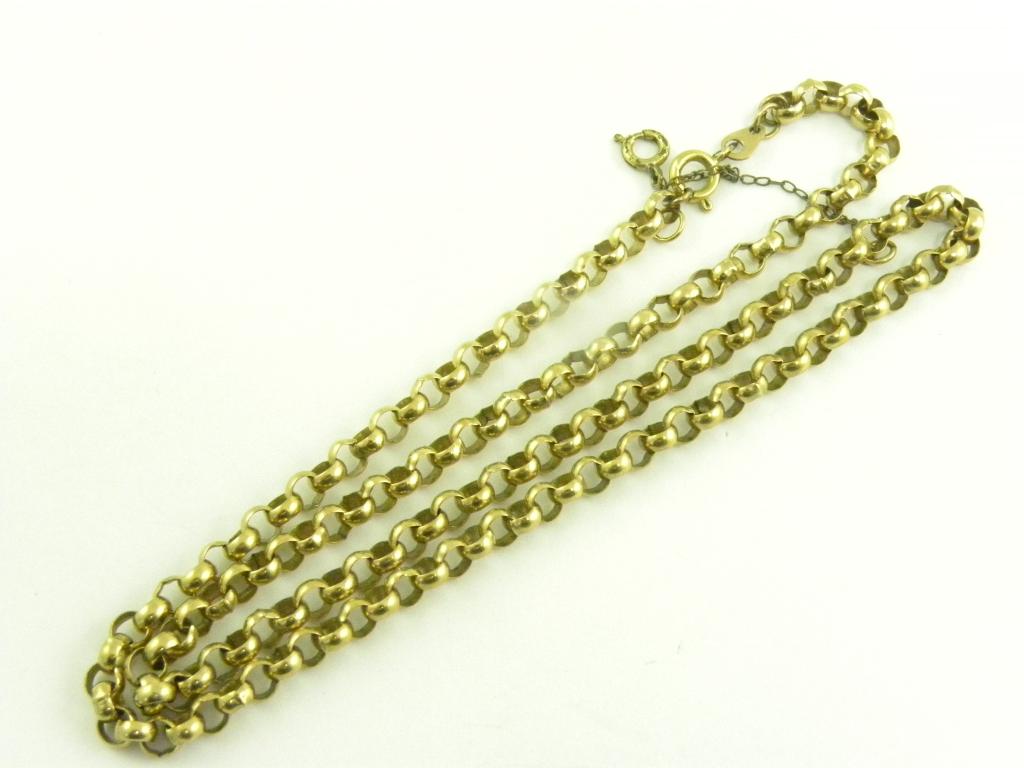 A 9CT GOLD NECKLACE, 17G