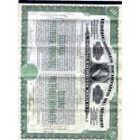 SCRIPOPHILY.  NATIONAL RAILWAYS OF MEXICO, TEN SHARE CERTIFICATES, EACH FOR TEN SHARES, PRINTED BY