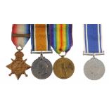 WORLD WAR ONE, GROUP OF THREE 1914 Star 5th Aug-22nd Nov 1914 clasp, British War Medal and Victory