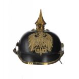 A BADEN INFANTRY PICKELHAUBE, EARLY 20TH C with black leather lining ++Light wear but not distorted,