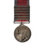 MILITARY GENERAL SERVICE MEDAL, 1847 six clasps Egypt, Talavera, Ciudad Rodrigo, Salamanca, Vittoria