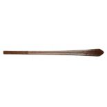 OCEANIC ART. A SOLOMON ISLANDS WAR CLUB, 19TH/EARLY 20TH C of dense hardwood and spatulate form,