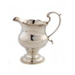 A GEORGE III SILVER OGEE CREAM JUG 9.5cm h, by John Muns, London 1763, 2ozs ++No damage or repair,