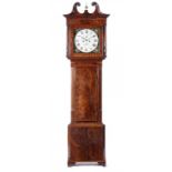 A VICTORIAN MAHOGANY EIGHT DAY LONGCASE CLOCK, C1840 the painted black ground dial inscribed W