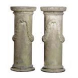 A PAIR OF ITALIAN MARBLE STATUARY PEDESTALS, EARLY 19TH C 116cm h Provenance: A Nottinghamshire