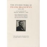 NEWBOLT (FRANK) THE ETCHED WORK OF FRANK BRANGWYN, ARA, RE A CATALOGUE folio [of works executed