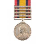 QUEEN'S SOUTH AFRICA MEDAL, 1899 four clasps, Cape Colony, Rhodesia, Orange Free State and