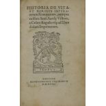 SEXTUS AURELIUS VICTOR HISTORIA DE VITA ET MORIBUS IMPERATORUM ROMANORUM EXCERPTA EX LIBRIS SEXTI