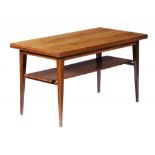 A DANISH ROSEWOOD DRAW LEAF TABLE DESIGNED BY SEVERIN HANSEN AND MANUFACTURED BY HASLEV, C1960S 57.