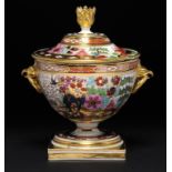 A BARR, FLIGHT & BARR JAPAN PATTERN DESSERT TUREEN AND COVER, C1810 17cm h, impressed and printed