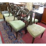 NINE GEORGE III AND LATER MAHOGANY AND OTHER DINING CHAIRS