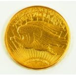 GOLD COIN.  UNITED STATES OF AMERICA, TWENTY DOLLARS, 1924