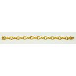 A GOLD BRACELET, MARKED 750, 9.8G