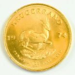 GOLD COIN.  SOUTH AFRICA, KRUGERRAND