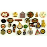 MISCELLANEOUS ENAMEL AND OTHER METAL BADGES