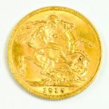 GOLD COIN.  SOVEREIGN, 1913M