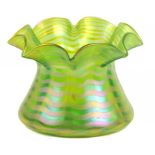 A BOHEMIAN IRIDESCENT GLASS VASE, CIRCA 1910