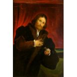 ENGLISH SCHOOL, 19TH CENTURY - PORTRAIT OF AN ACTOR AS SHYLOCK, OIL ON PANEL